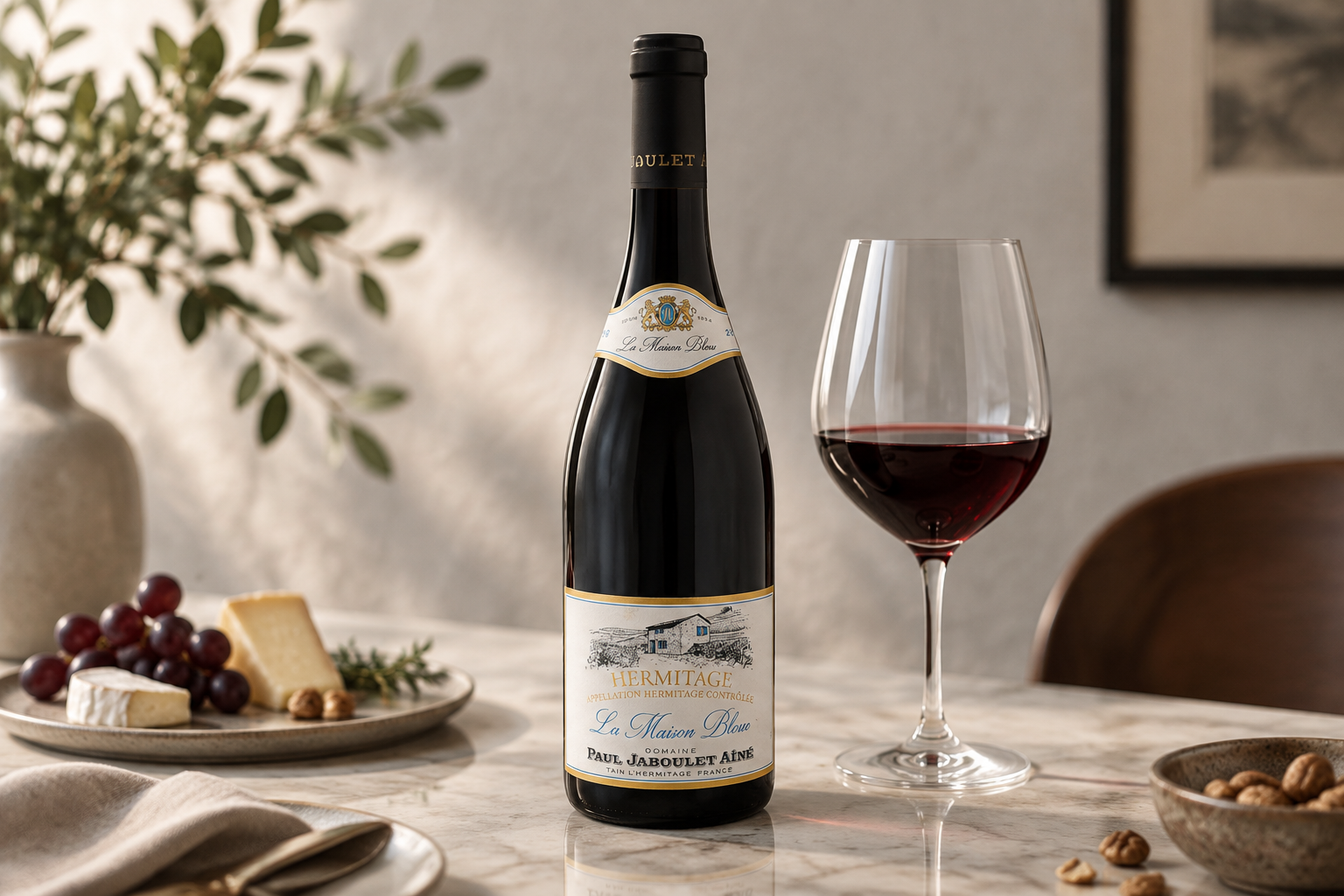 Cum alegi și servești La Maison Bleue Hermitage 2020 din Syrah
