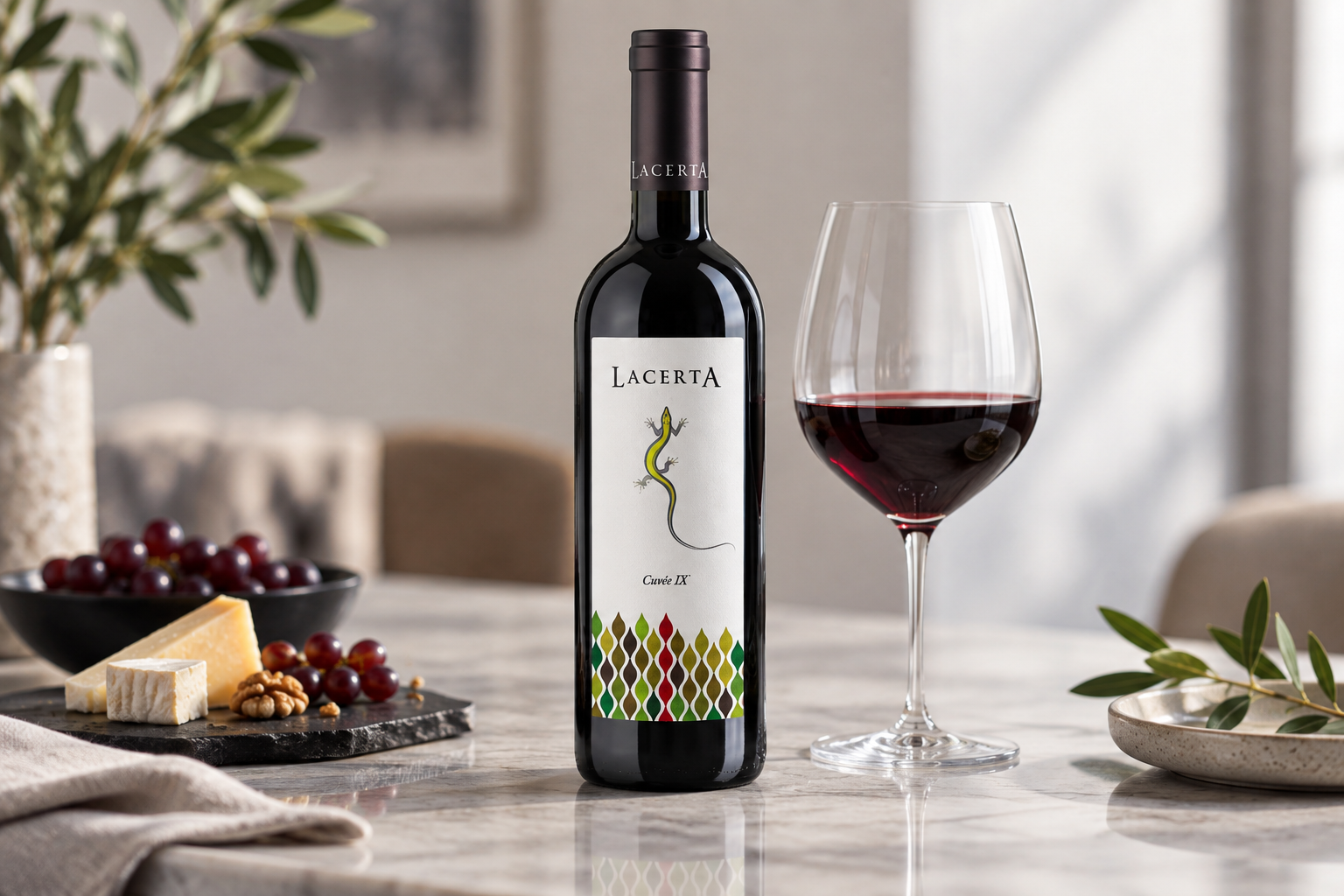 Cum alegi și servești LacertA Cuvee IX la o masă cu vită sau brânzeturi
