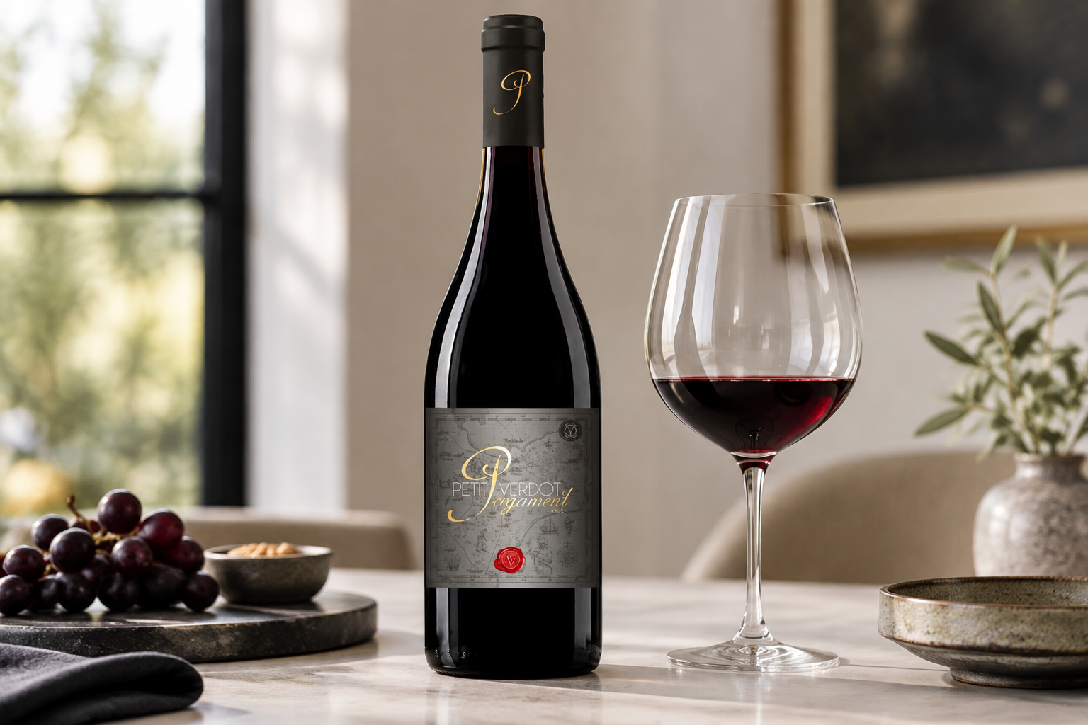 Pergament Petit Verdot 2018 și alegerea unui vin roșu sec din Dobrogea